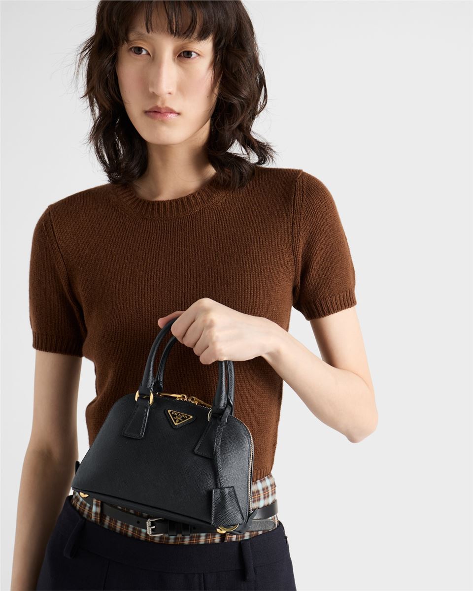 promenade mini saffiano leather bag-PRADA-Verso