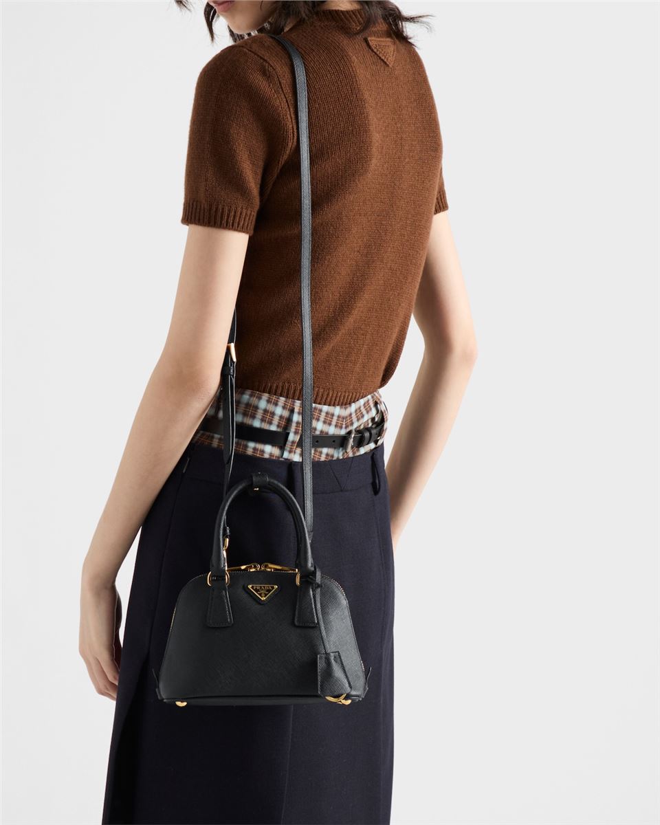promenade mini saffiano leather bag-PRADA-Verso