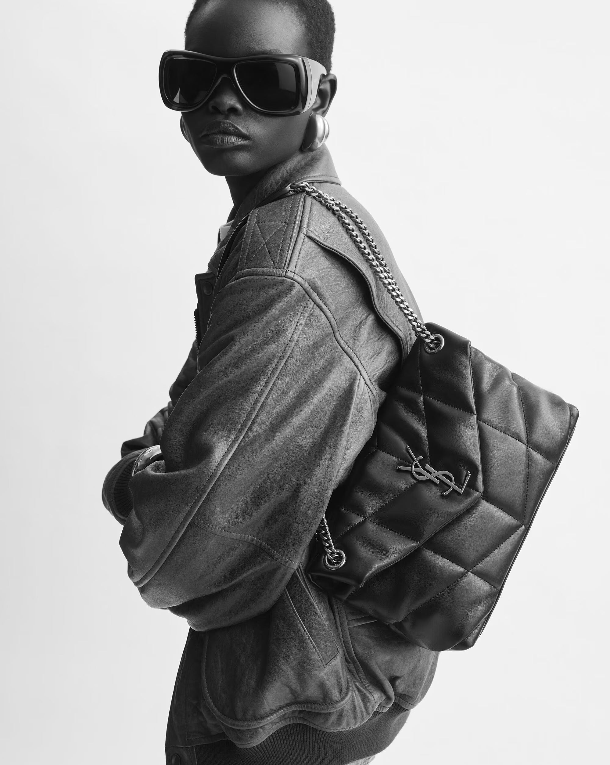 Puffer small in lambskin-SAINT LAURENT-Verso