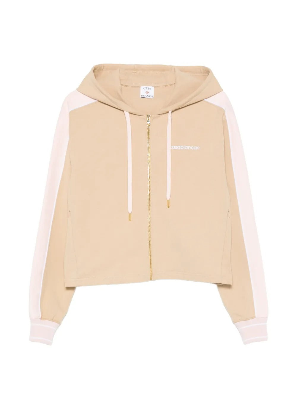 Punto Side-Stripe Zip-Up Hoodie