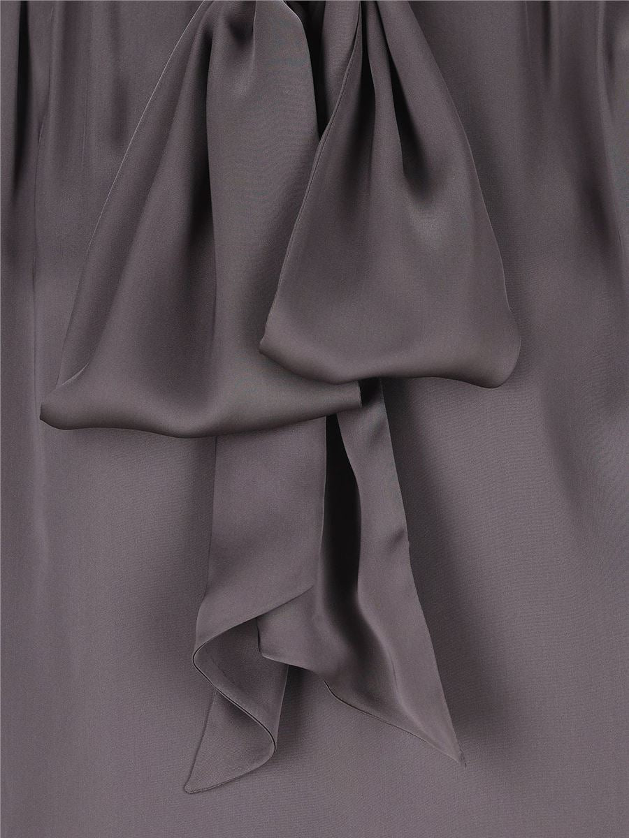 pussy-bow gathered blouse-SAINT LAURENT-Verso