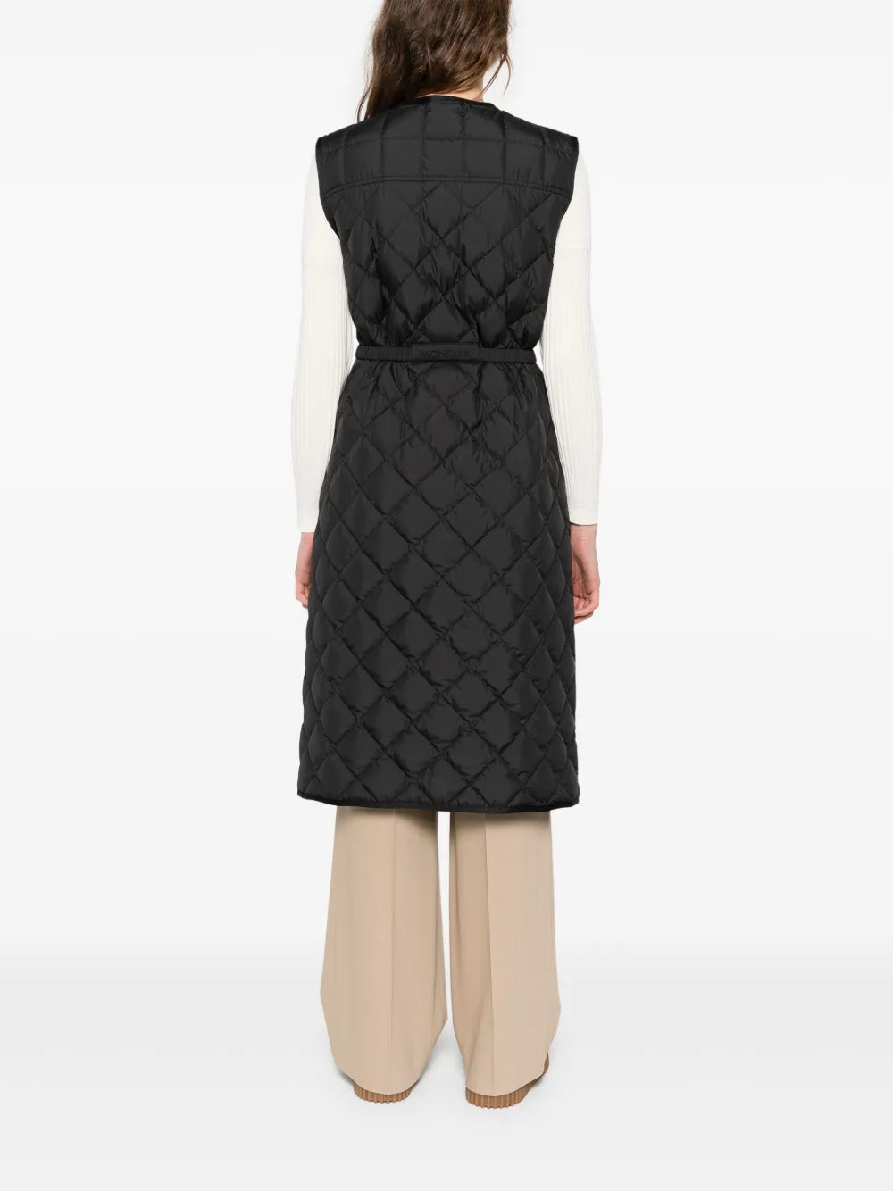 Quilted belted vest-MONCLER-Verso