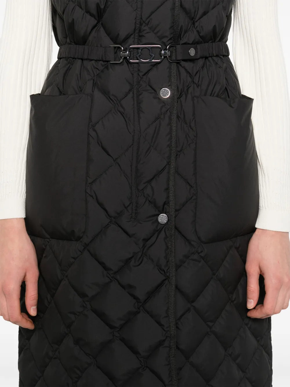 Quilted belted vest-MONCLER-Verso