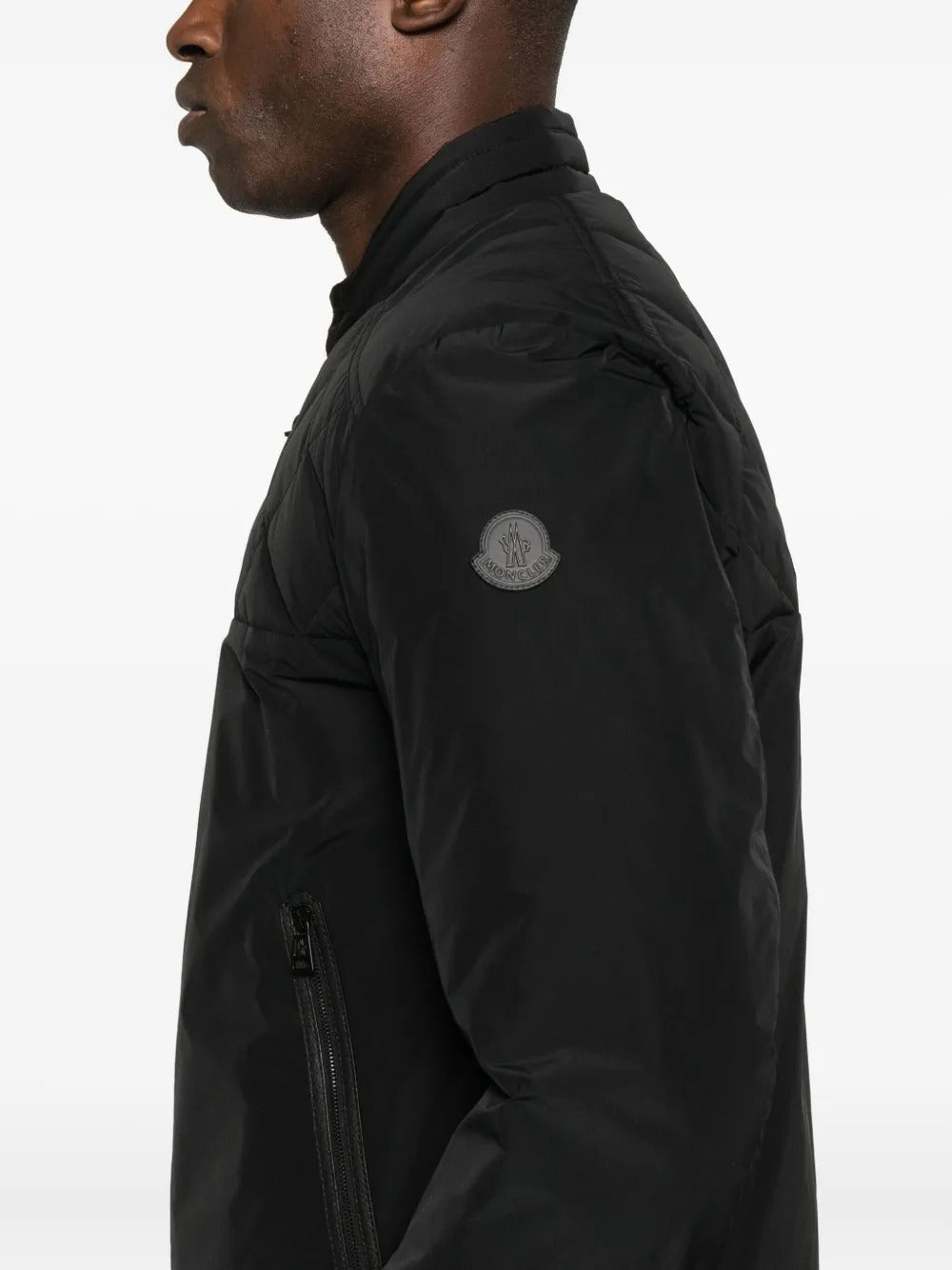 Quilted Diamond-pattern Jacket-MONCLER-Verso