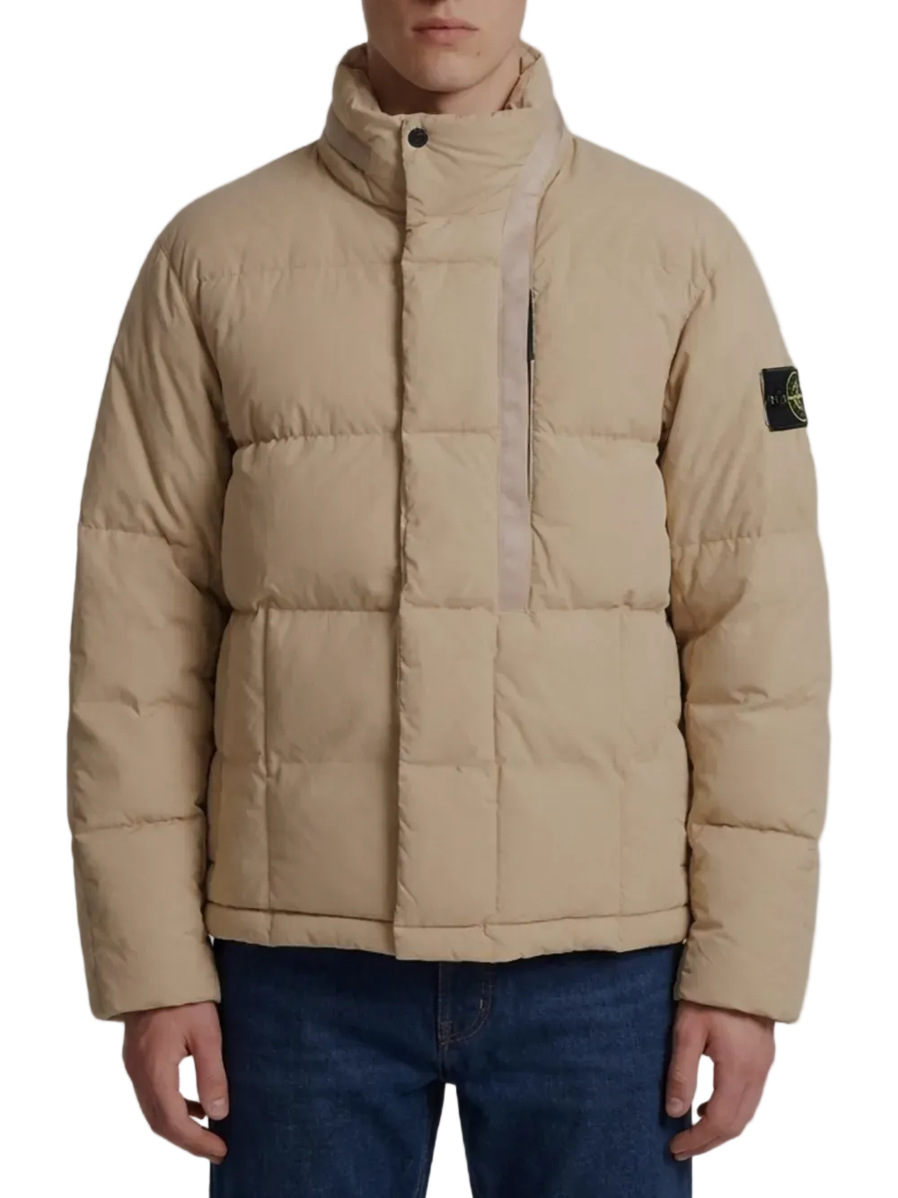 Quilted logo-patch jacket-STONE ISLAND-311368-S-Verso