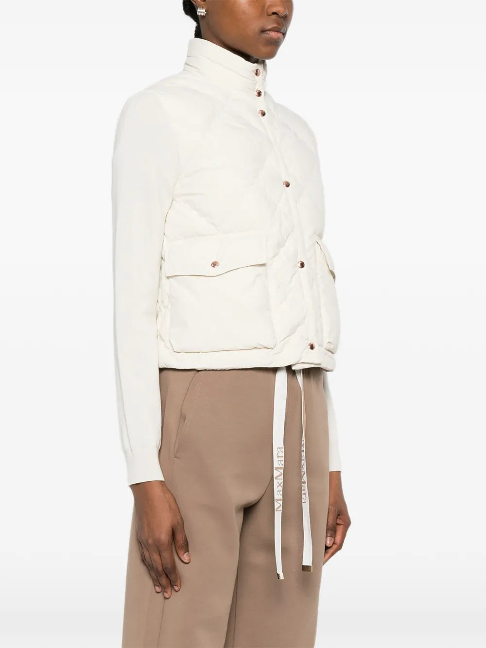 Quilted pocketed jacket-MONCLER-Verso