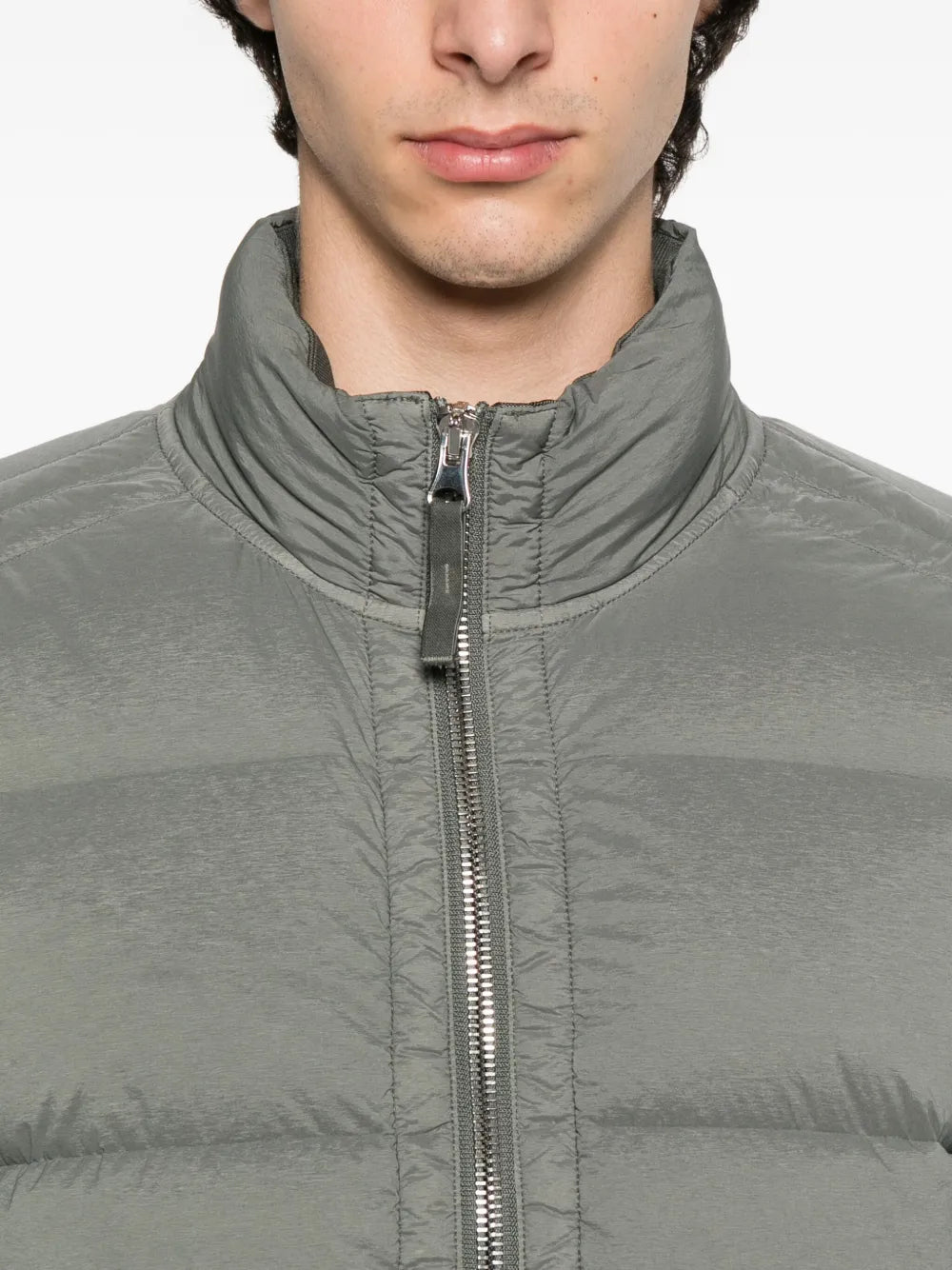 Quilted zip-front jacket-STONE ISLAND-Verso
