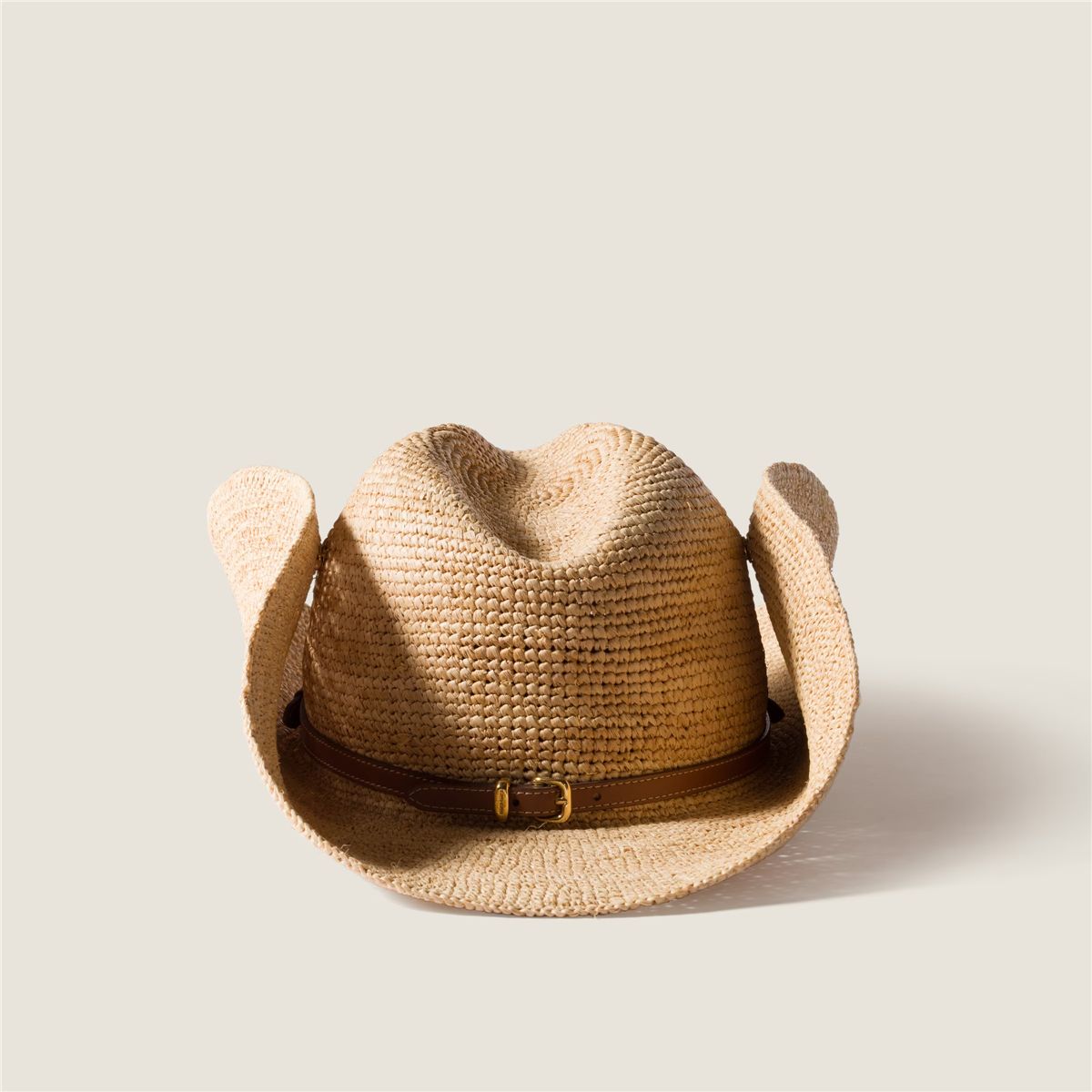 Raffia hat-MIU MIU-Verso