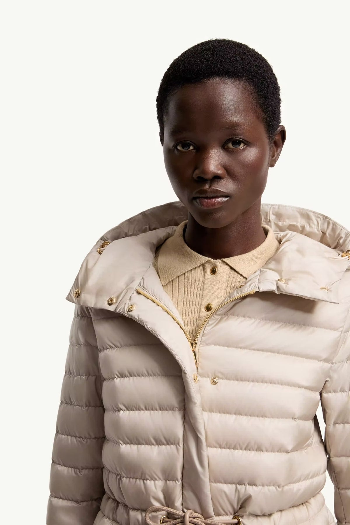 Raies Hooded Short Down Jacket-MONCLER-Verso