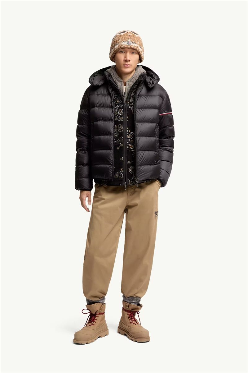 Ravenlock hooded short down jacket-MONCLER-Verso