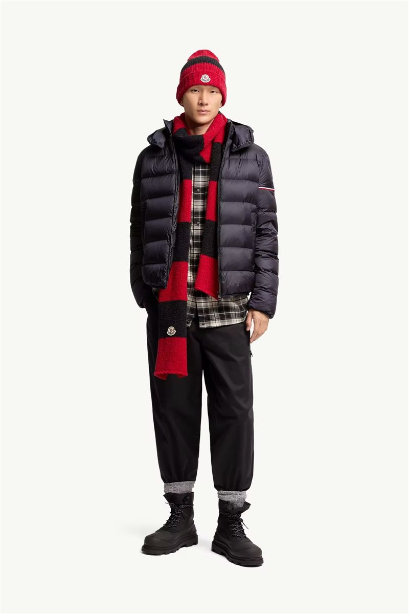Ravenlock hooded short down jacket-MONCLER-Verso