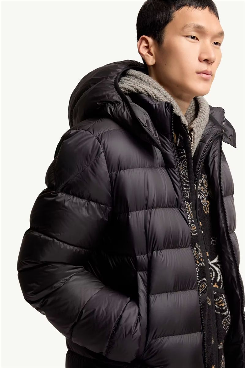Ravenlock hooded short down jacket-MONCLER-Verso