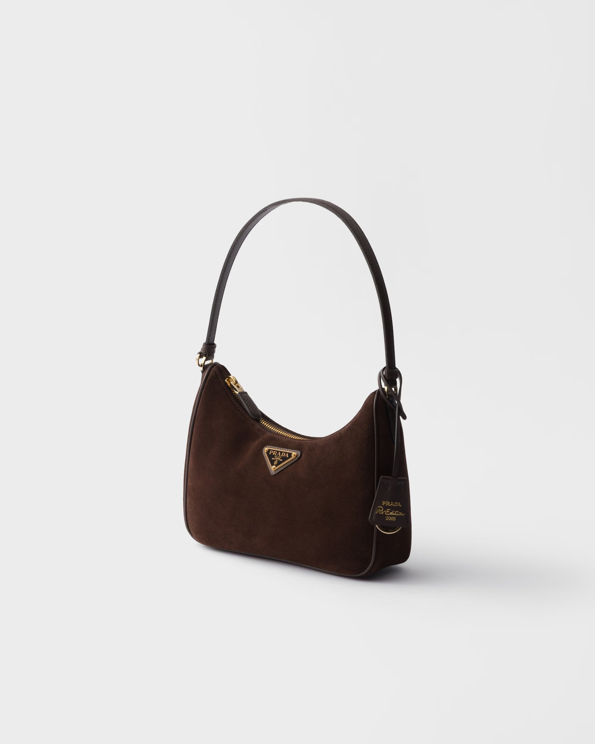 Re-edition 2005 suede tote bag-PRADA-Verso