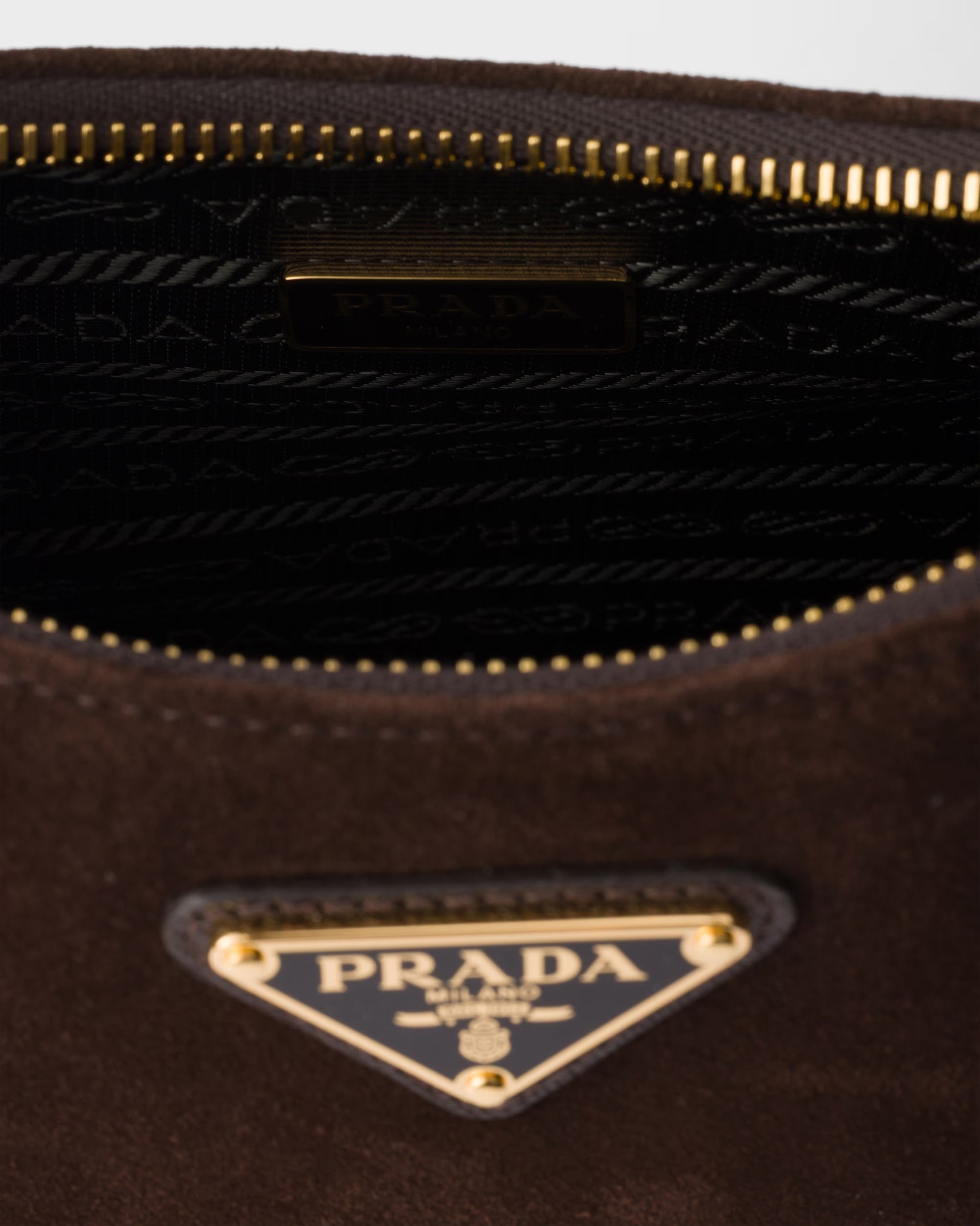 Re-edition 2005 suede tote bag-PRADA-Verso