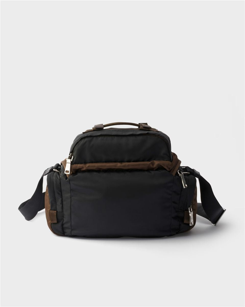 Re-Nylon and Leather Shoulder Bag-PRADA-Verso