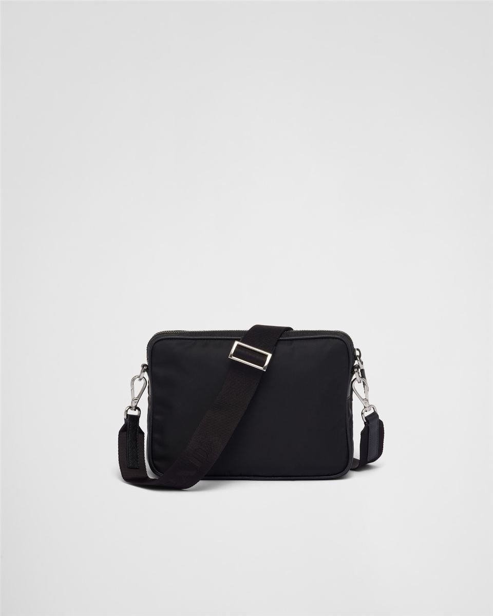 RE-NYLON AND SAFFIANO LEATHER SHOULDER BAG - PRADA - Verso
