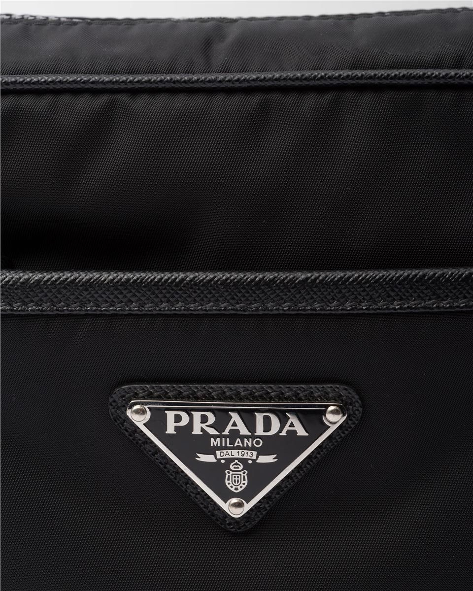 Re-nylon and saffiano shoulder bag-PRADA-Verso