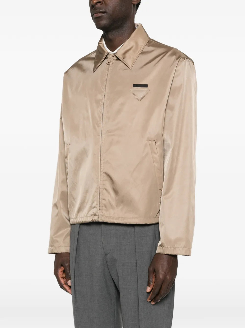 Re-nylon zip-up jacket-PRADA-Verso