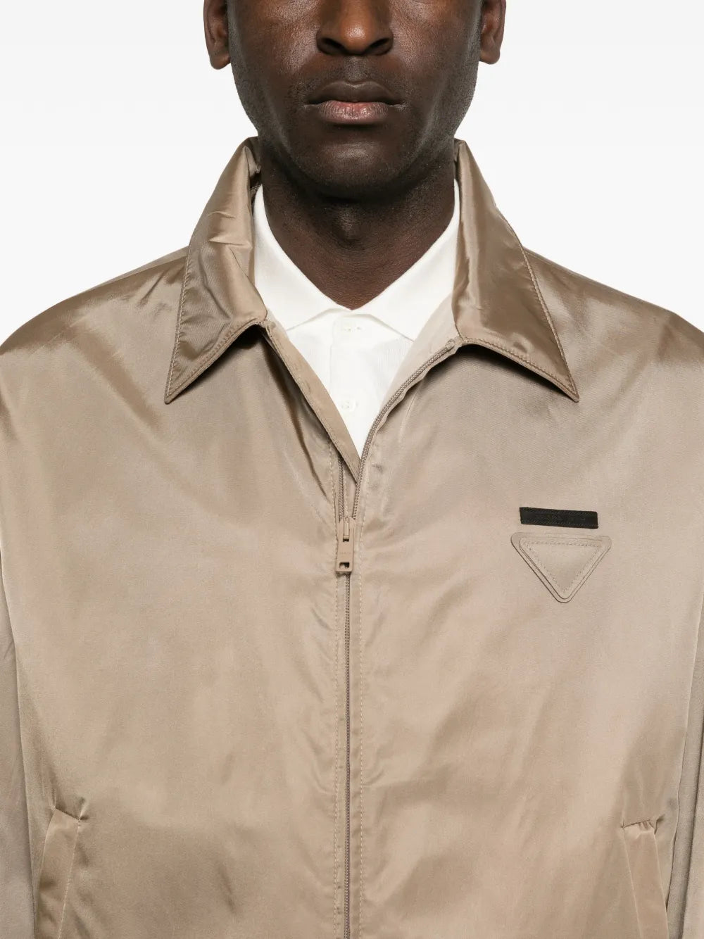 Re-nylon zip-up jacket-PRADA-Verso