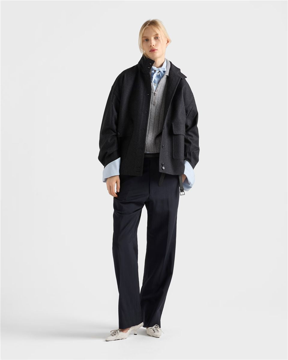 Re-wool blouson jacket-PRADA-Verso