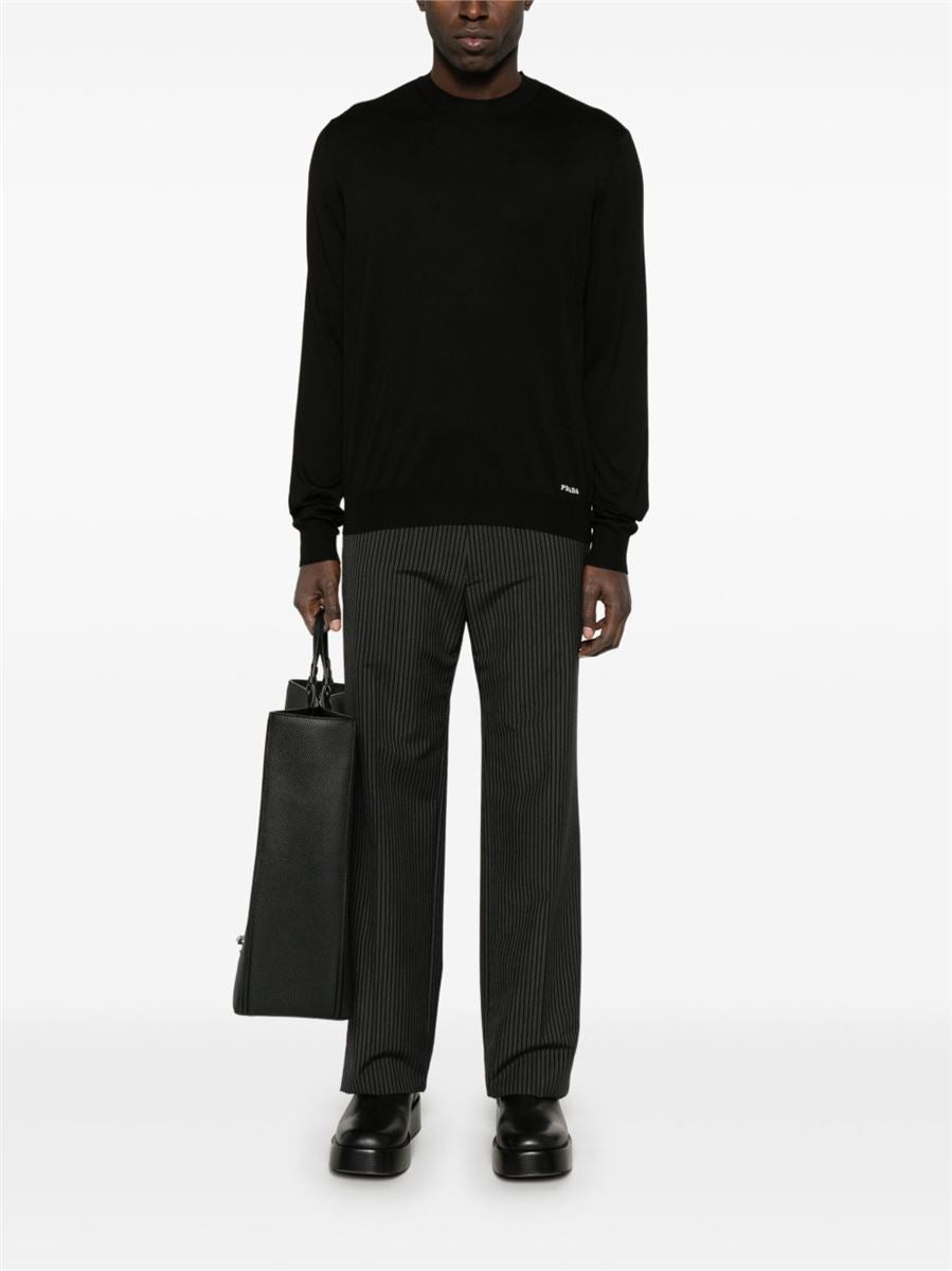 RECYCLED-SILK SWEATER - PRADA - Verso