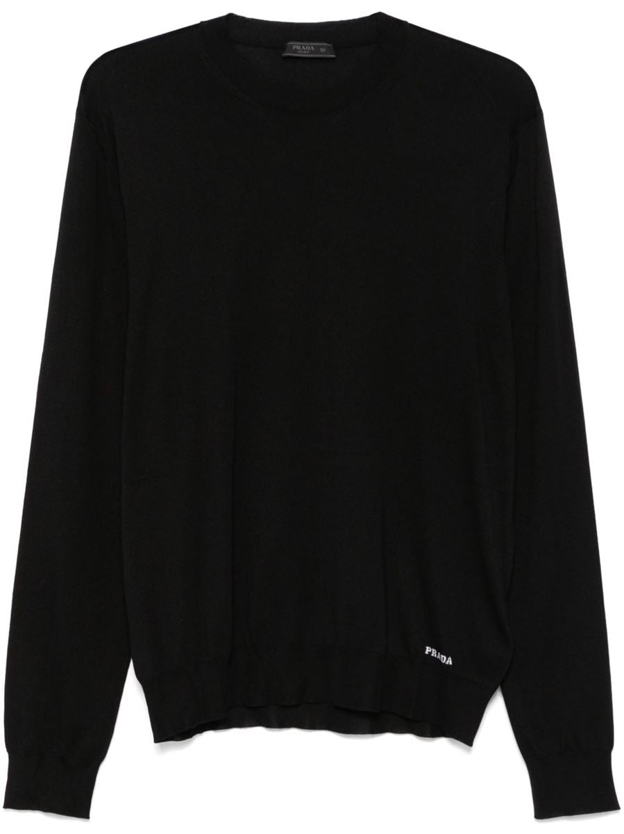 RECYCLED-SILK SWEATER - PRADA - Verso