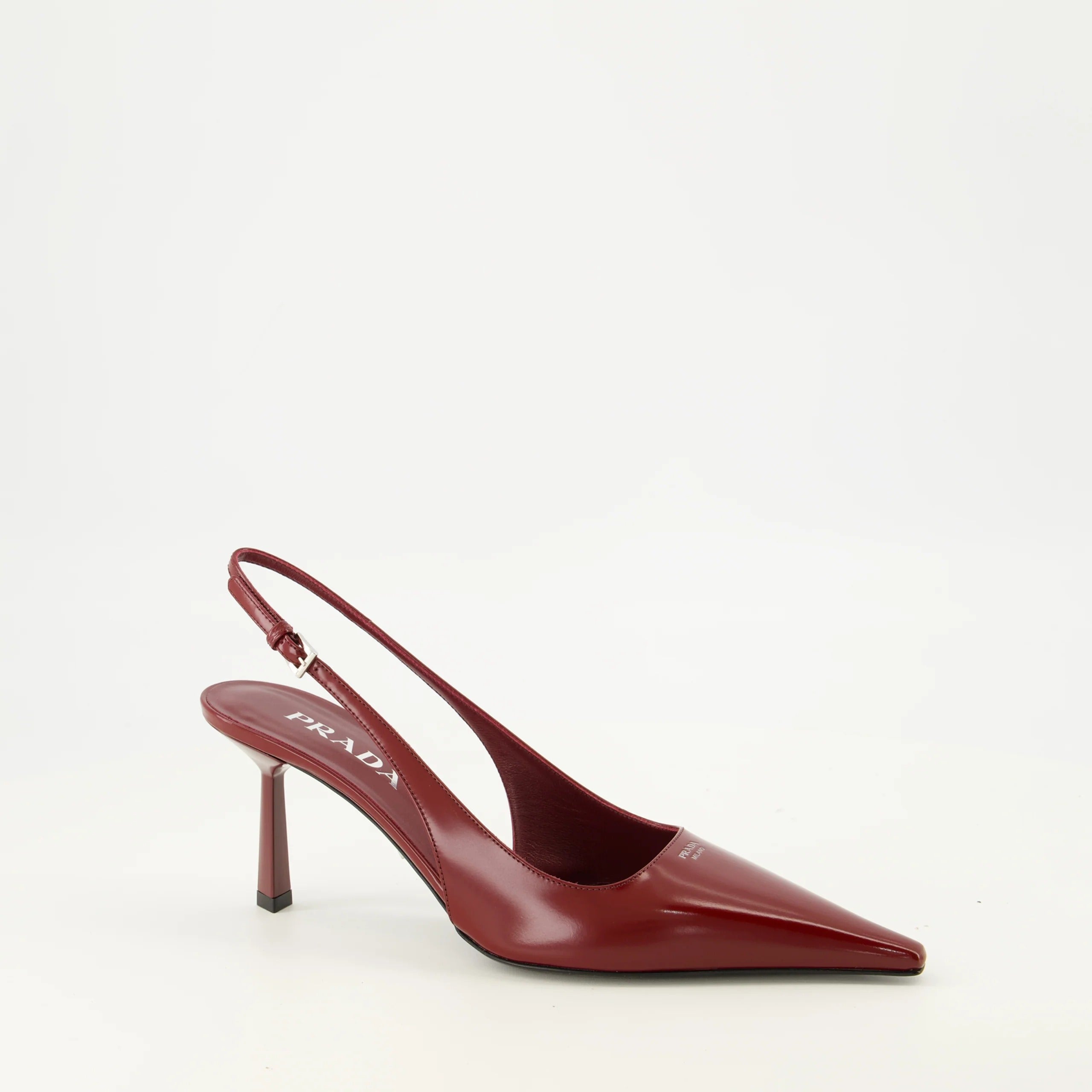 Red patent leather heels