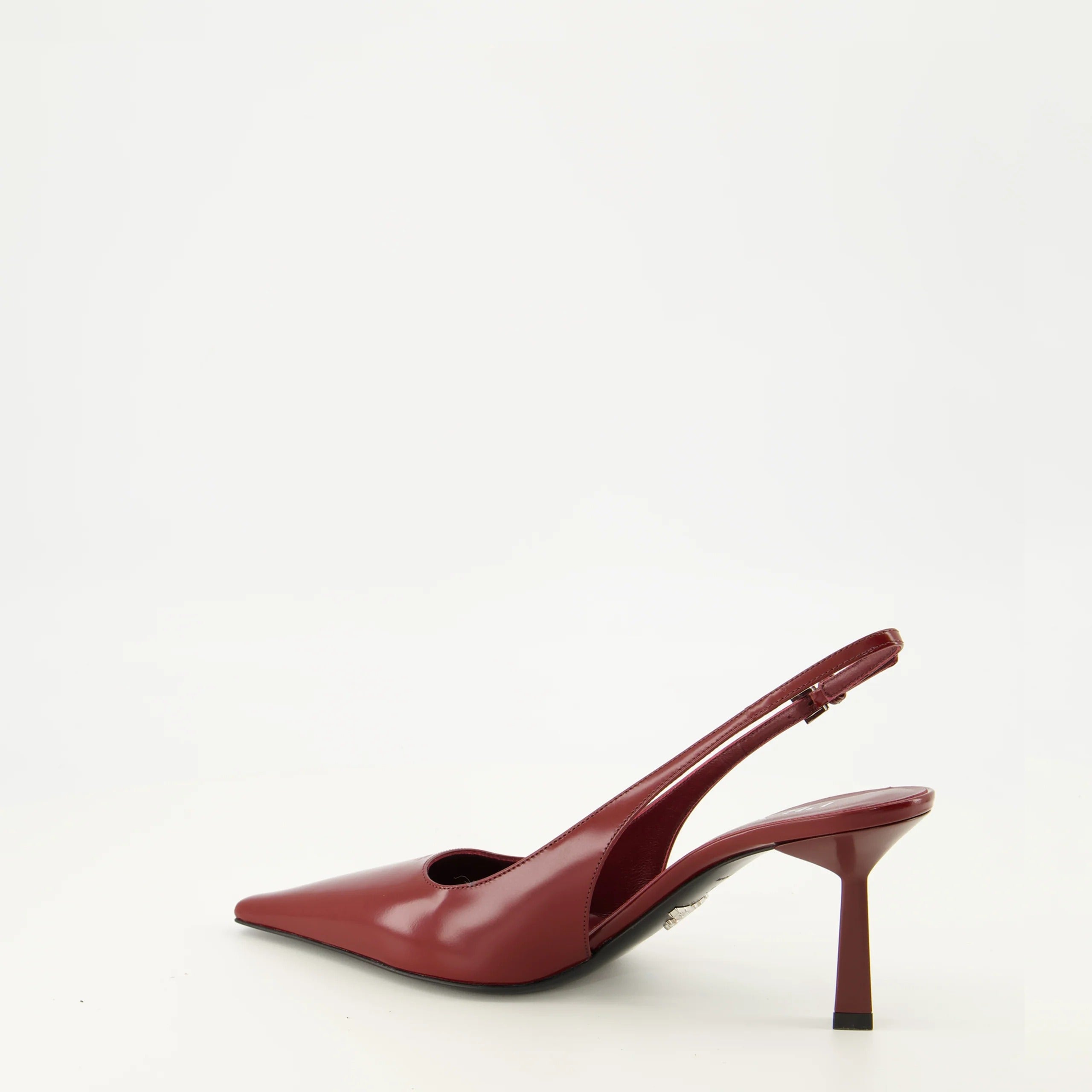 Red patent leather heels