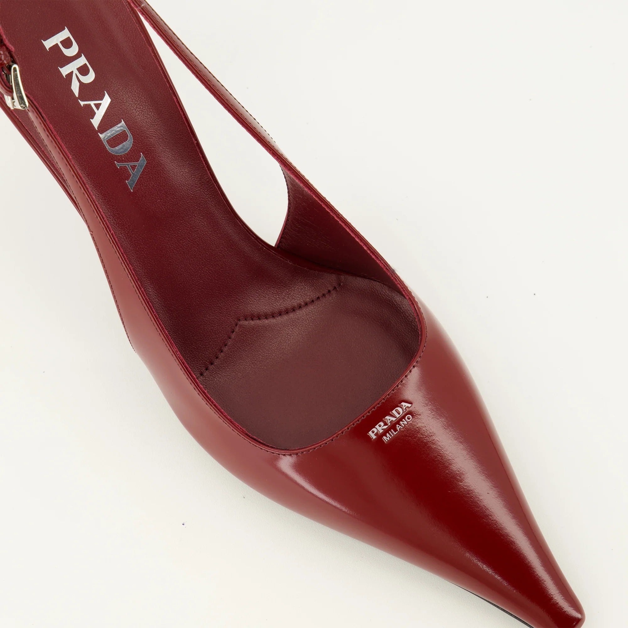 Red patent leather heels