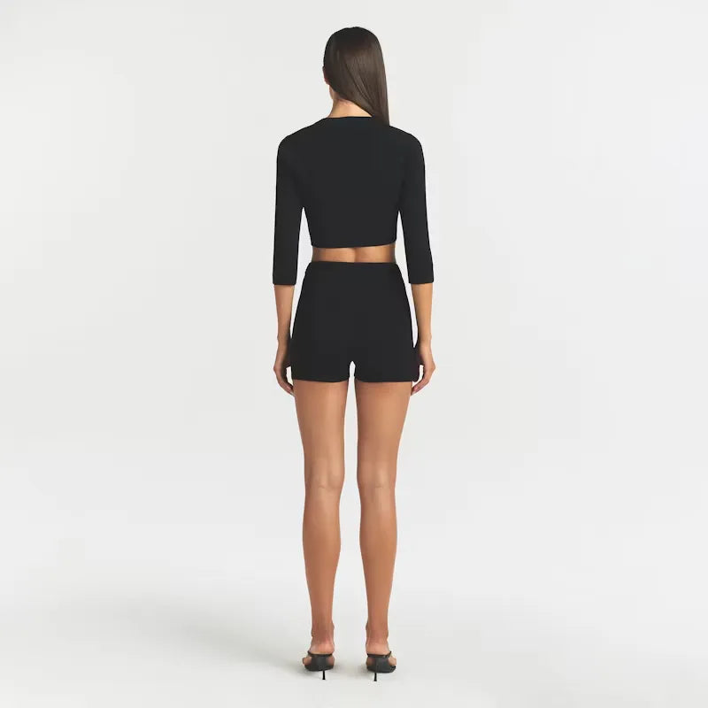 Refined knit crop cardigan-SKIMS-Verso
