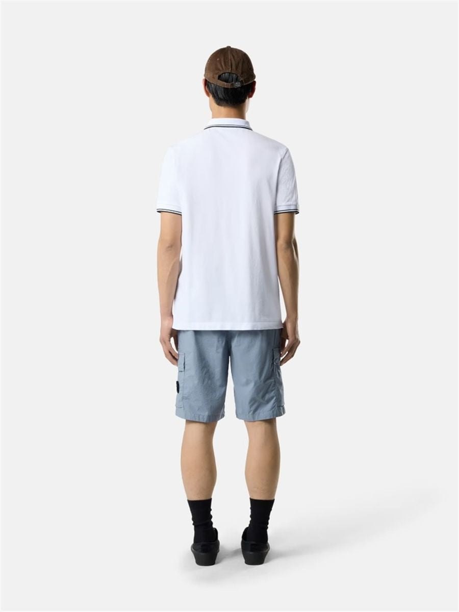 Regular-fit cargo bermuda shorts with zip pockets-STONE ISLAND-Verso