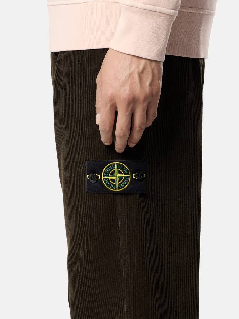 Regular-fit chino trousers with contrast pocket-STONE ISLAND-Verso