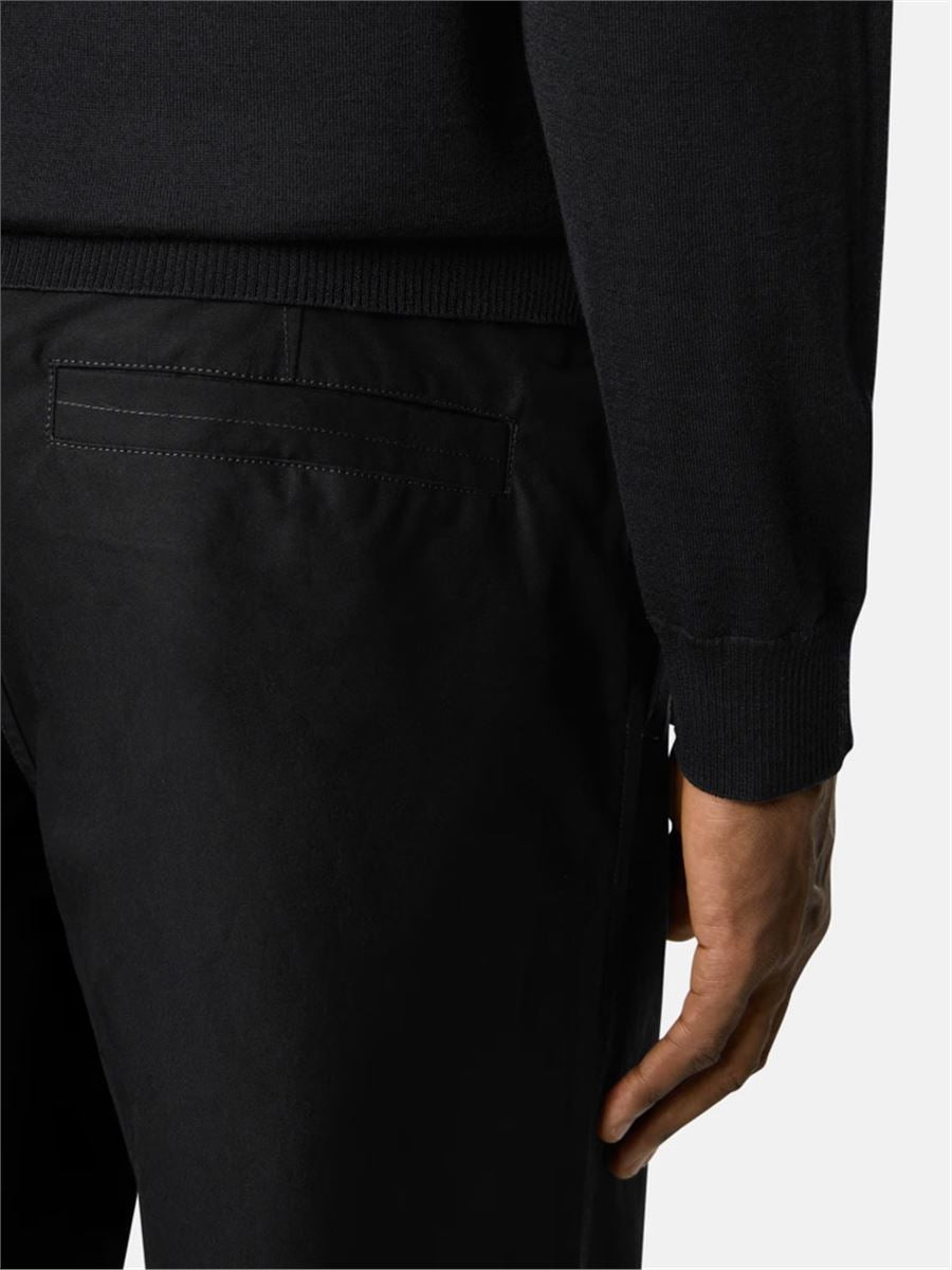 Regular-fit chino trousers with natural weather protection-STONE ISLAND-Verso