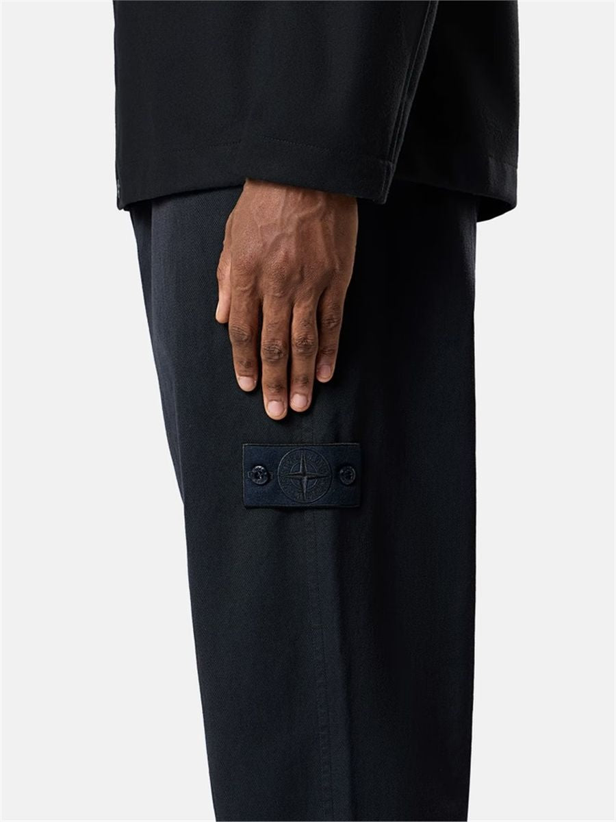 Regular-fit chino trousers with pockets-STONE ISLAND-Verso