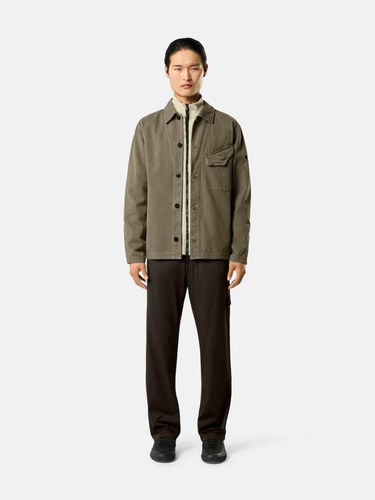 Regular-fit chino trousers with snap-flap pocket-STONE ISLAND-Verso