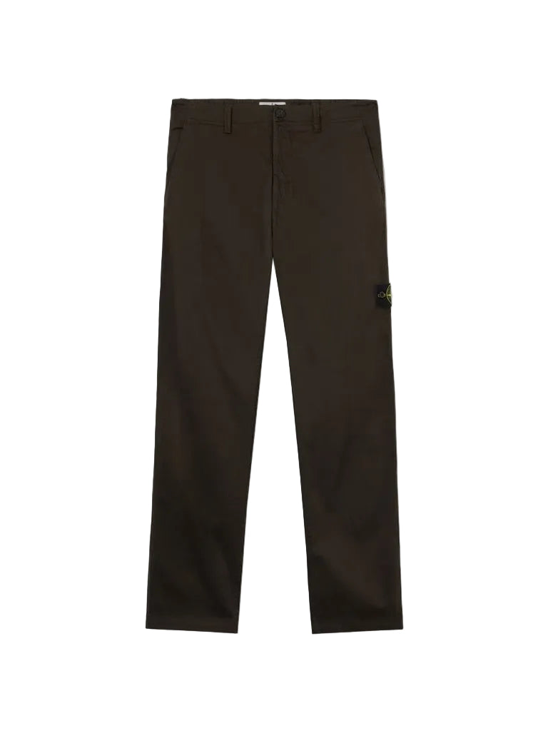 Regular-fit chino trousers with snap-flap pocket-STONE ISLAND-Verso