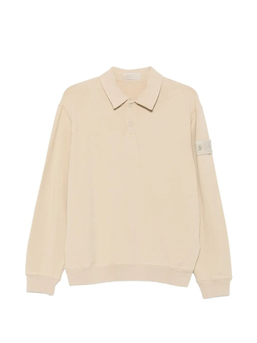 Regular-fit collared sweatshirt with chest pockets-STONE ISLAND-311336-XS-Verso