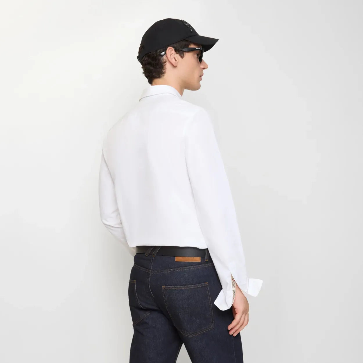 Regular Fit Cotton Poplin Shirt-BURBERRY-Verso