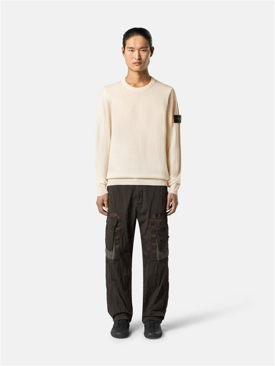 Regular-fit crewneck jumper-STONE ISLAND-Verso