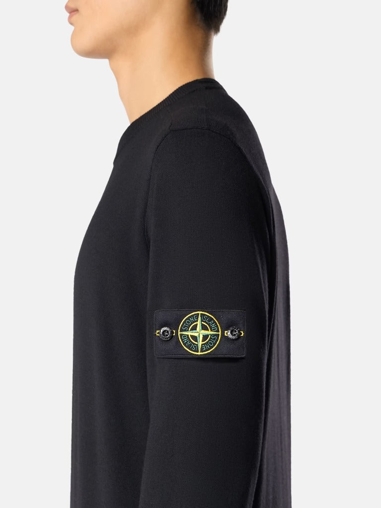 Regular-fit crewneck jumper-STONE ISLAND-Verso