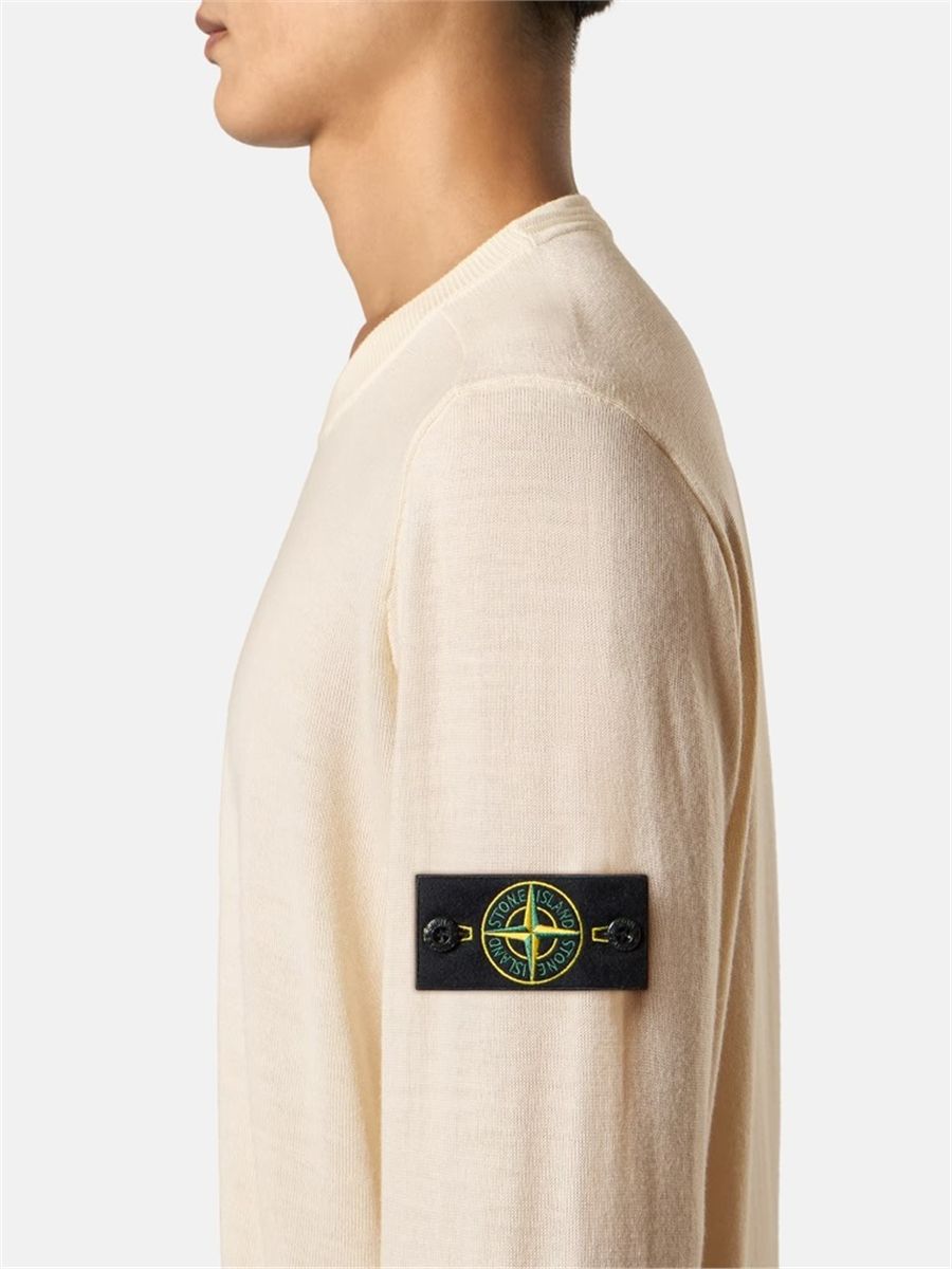Regular-fit crewneck jumper-STONE ISLAND-Verso