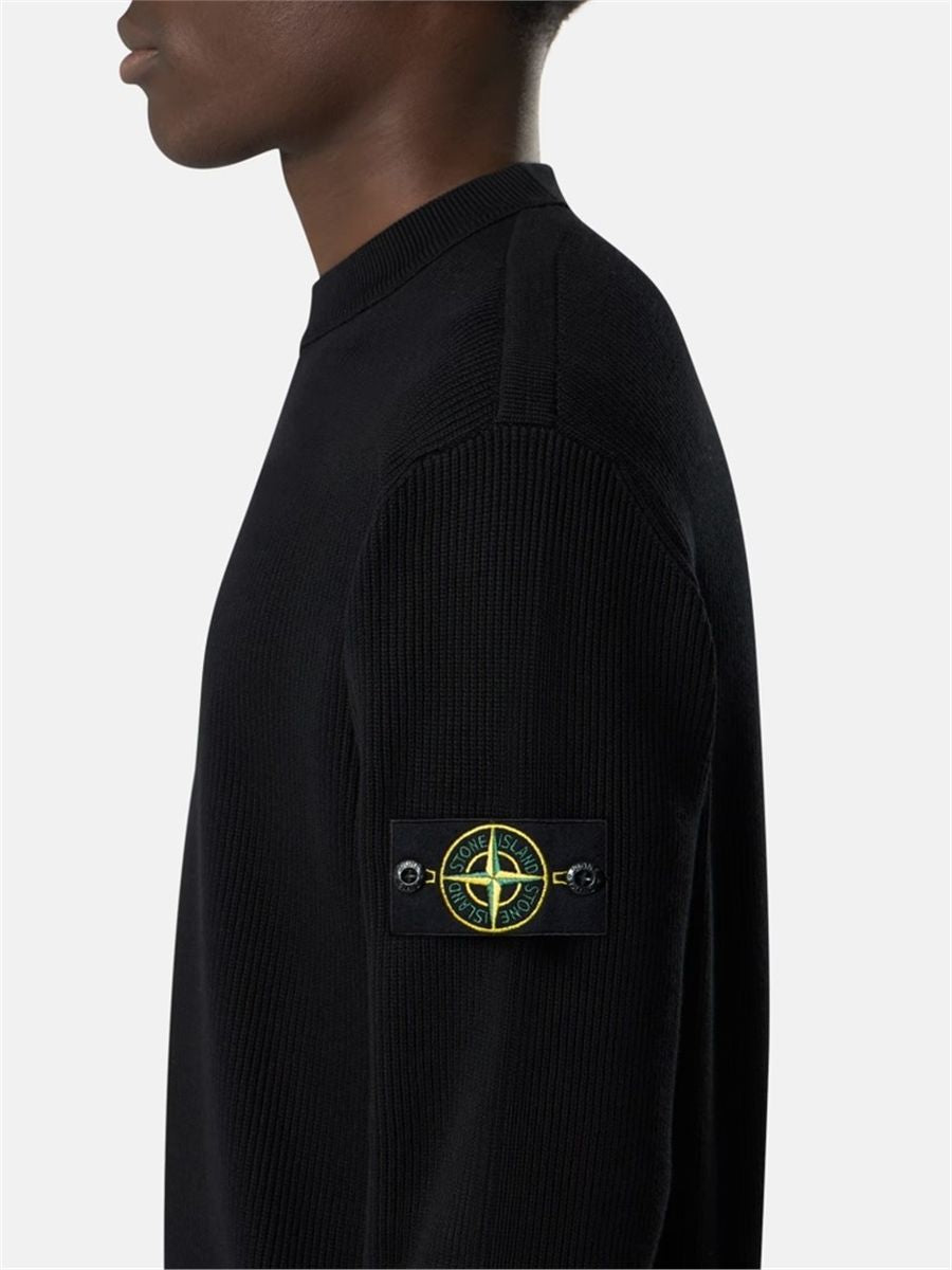 Regular-fit crewneck jumper-STONE ISLAND-Verso