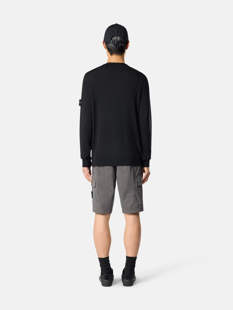 Regular-fit crewneck jumper-STONE ISLAND-Verso