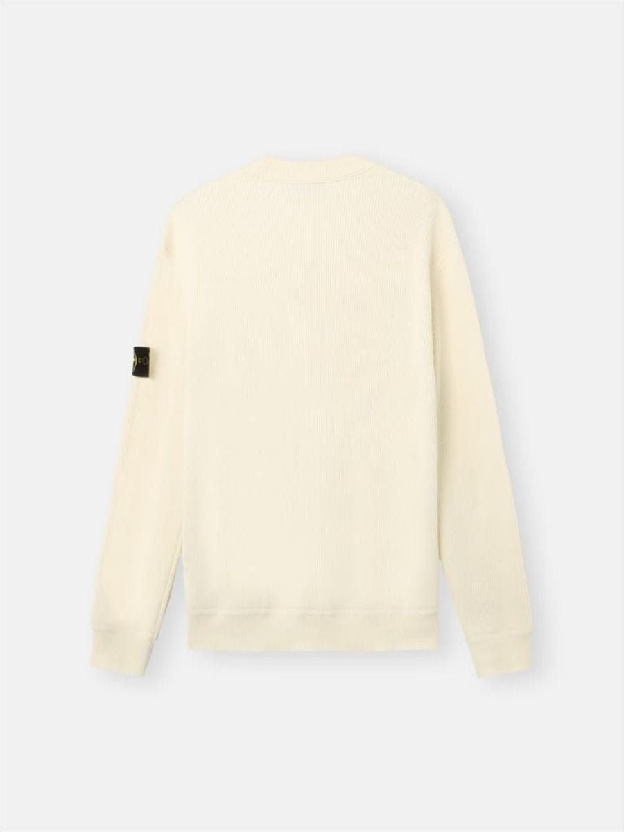Regular-fit crewneck jumper-STONE ISLAND-Verso