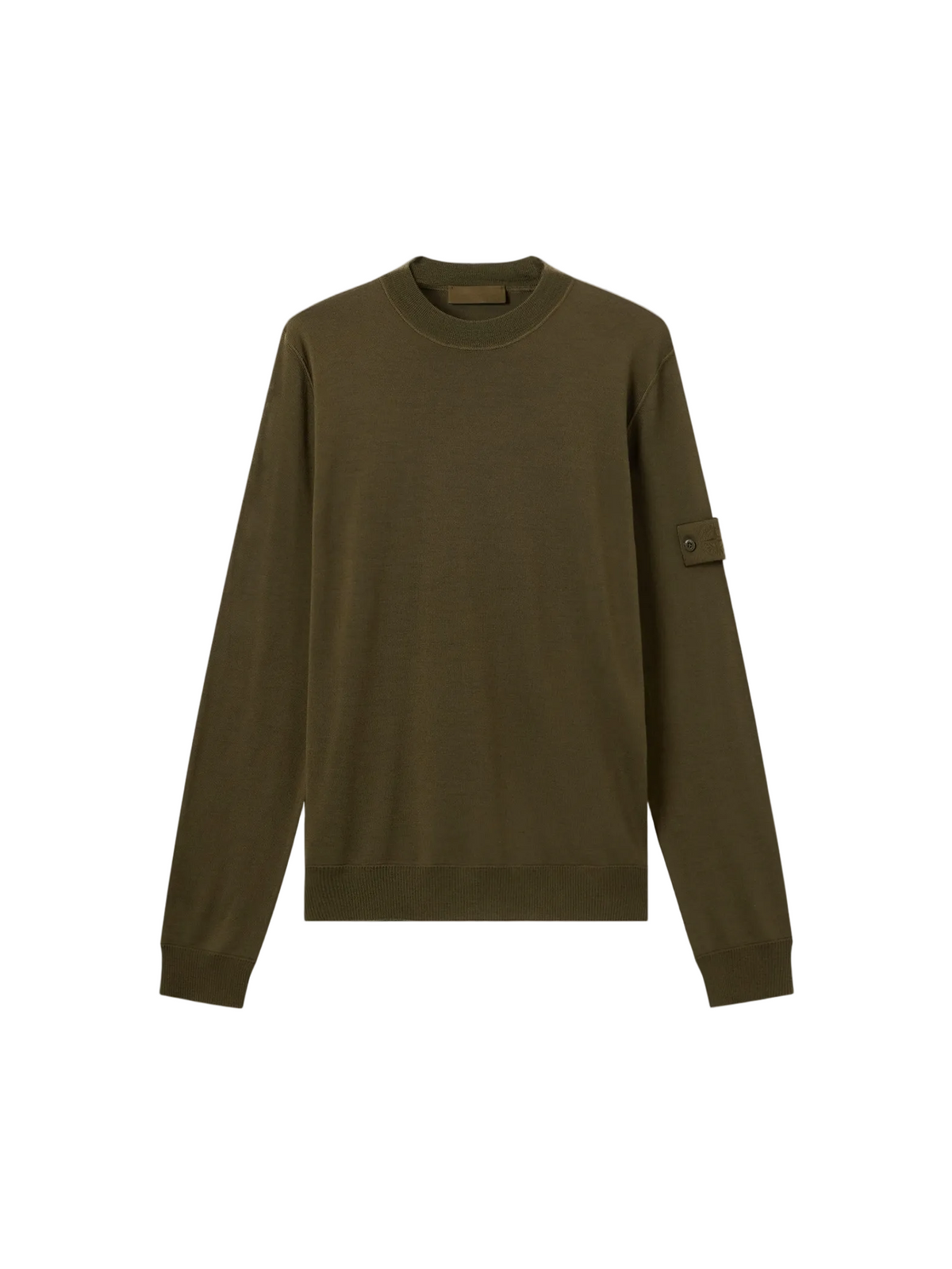 Regular-fit crewneck jumper with ribbed trims-STONE ISLAND-311345-S-Verso