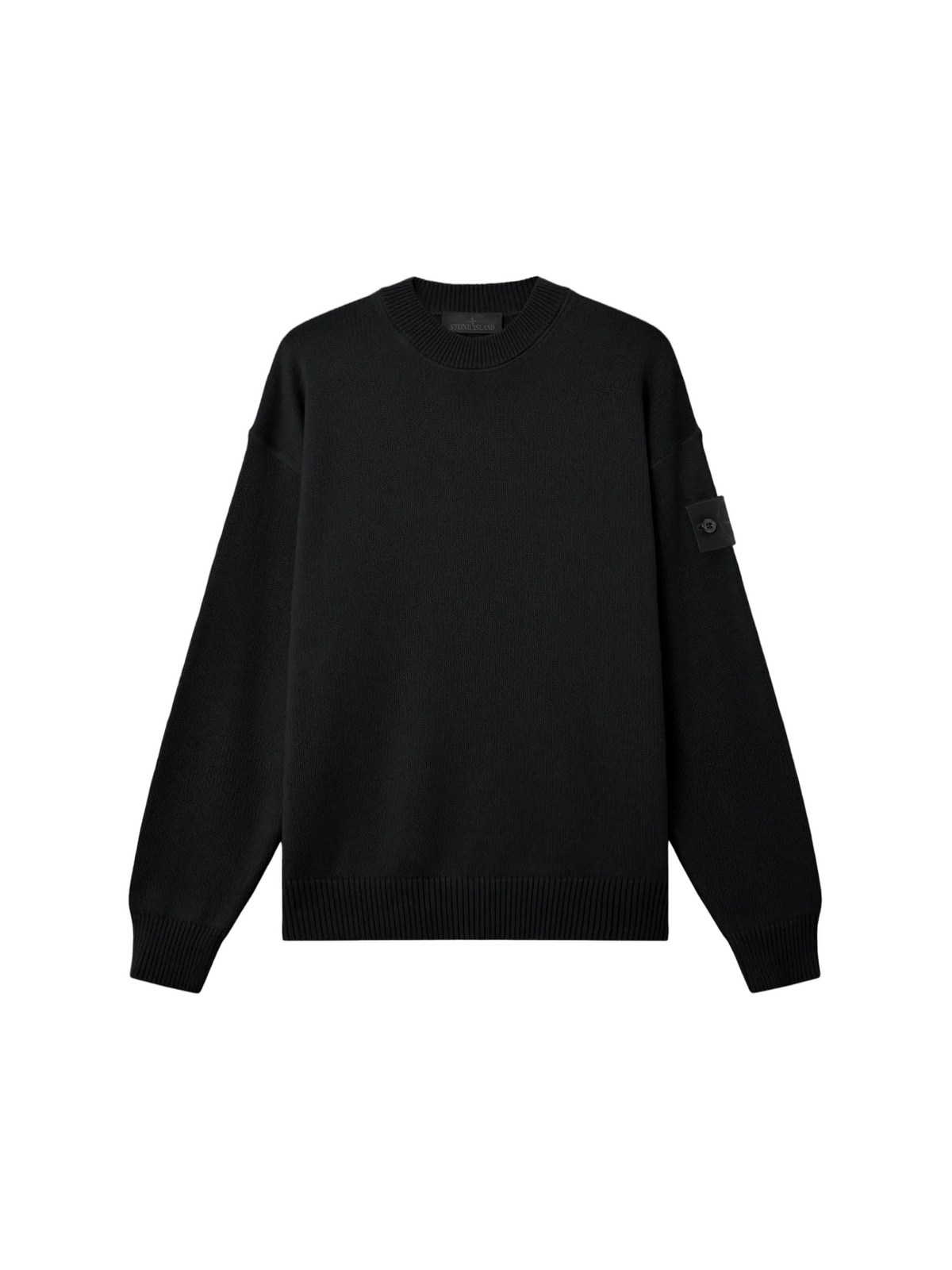 Regular-fit crewneck jumper with ribbed trims-STONE ISLAND-311348-XS-Verso