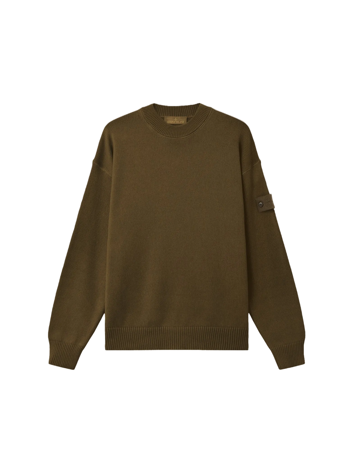 Regular-fit crewneck jumper with ribbed trims-STONE ISLAND-311349-XS-Verso