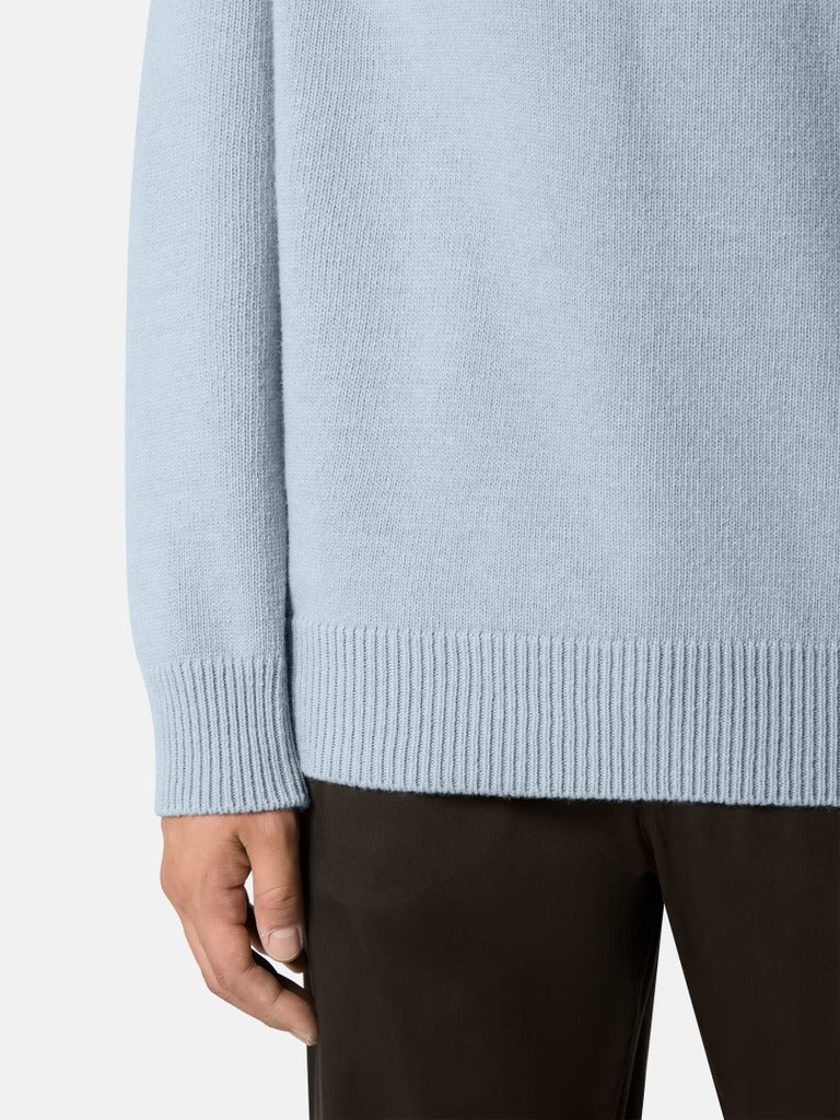 Regular-fit crewneck jumper with ribbed trims-STONE ISLAND-Verso