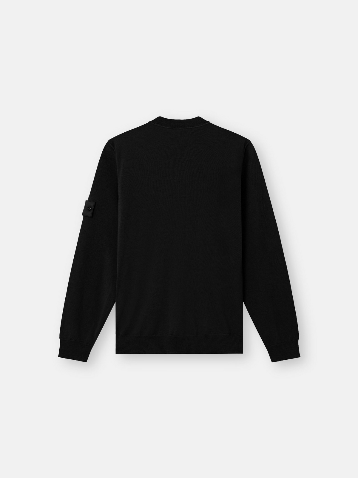 Regular-Fit Crewneck Jumper with Ribbed Trims-STONE ISLAND-Verso