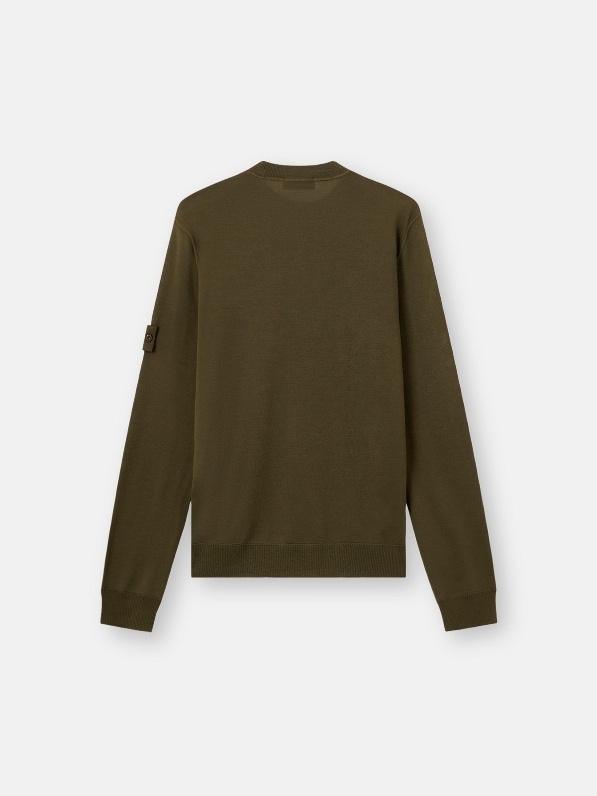 Regular-fit crewneck jumper with ribbed trims-STONE ISLAND-Verso